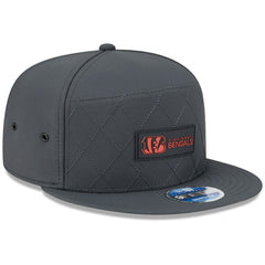 Cincinnati Bengals New Era 2025 Sideline Cold Weather Split Panel 9FIFTY Snapback Hat - Charcoal sale
