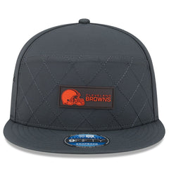 Cleveland Browns New Era 2025 Sideline Cold Weather Split Panel 9FIFTY Snapback Hat - Charcoal online