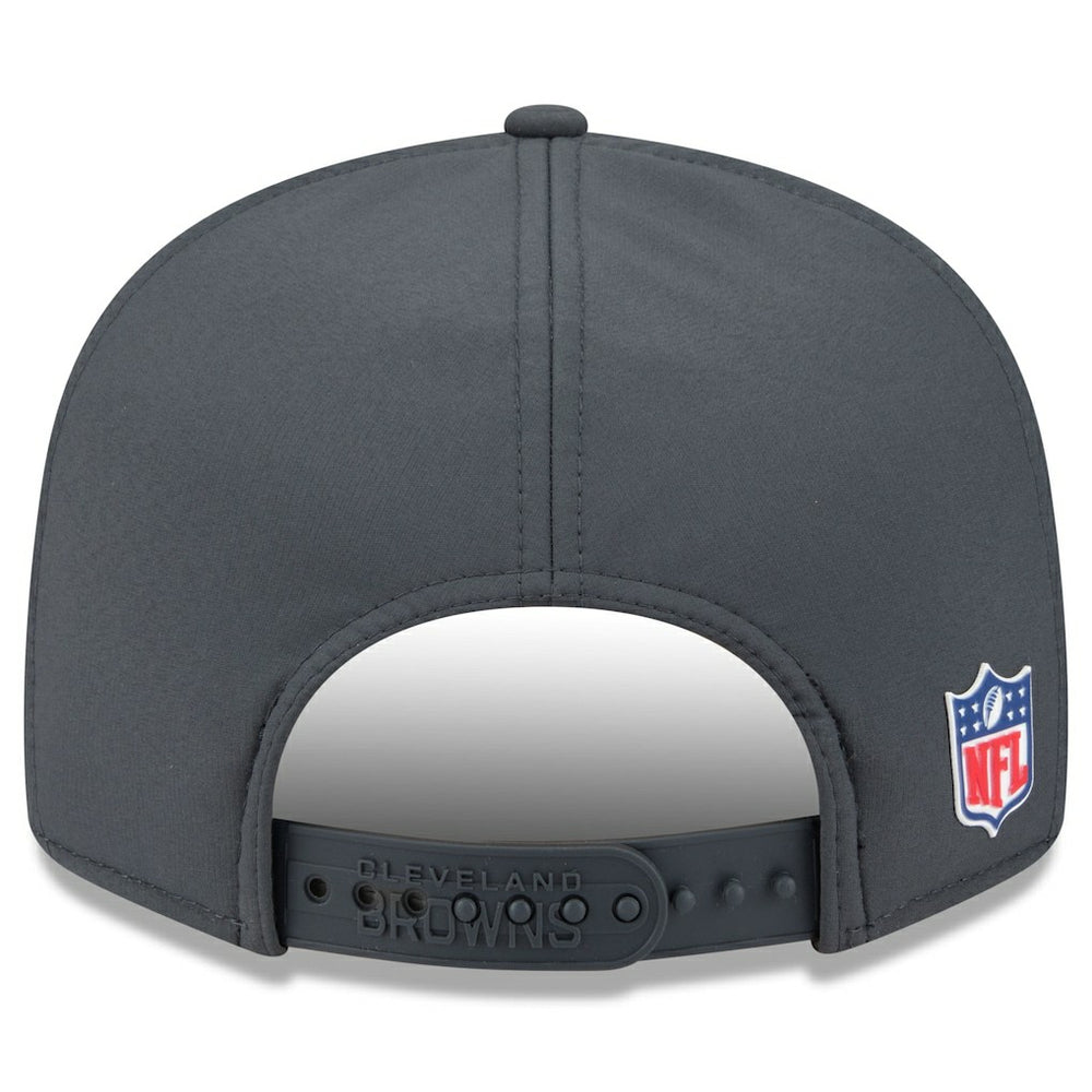Cleveland Browns New Era 2025 Sideline Cold Weather Split Panel 9FIFTY Snapback Hat - Charcoal online