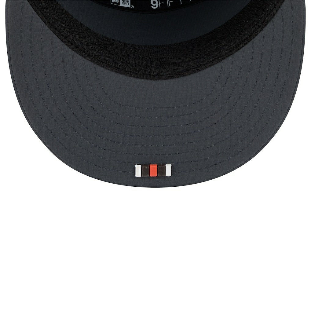 Cleveland Browns New Era 2025 Sideline Cold Weather Split Panel 9FIFTY Snapback Hat - Charcoal online