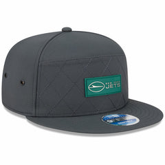 New York Jets New Era 2025 Sideline Cold Weather Split Panel 9FIFTY Snapback Hat - Charcoal sale