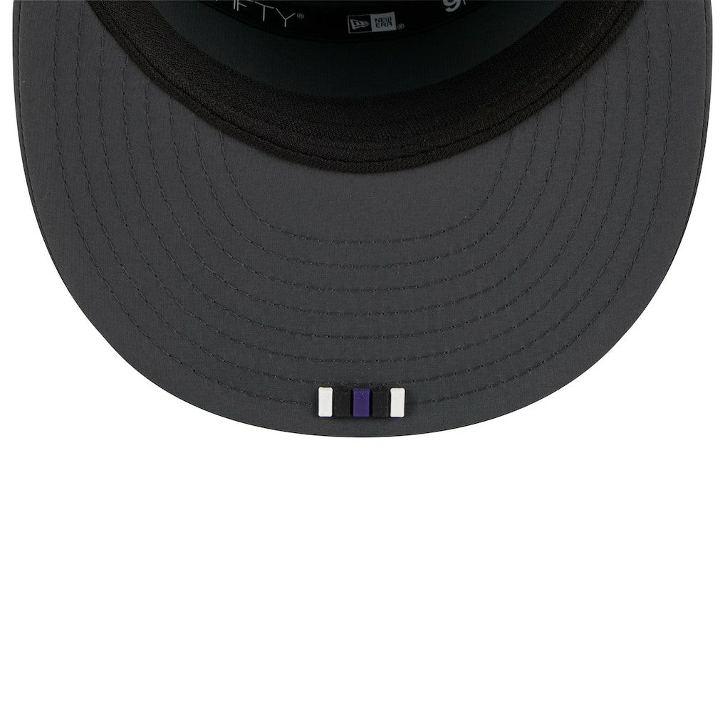 Baltimore Ravens New Era 2025 Sideline Cold Weather Split Panel 9FIFTY Snapback Hat - Charcoal for sale