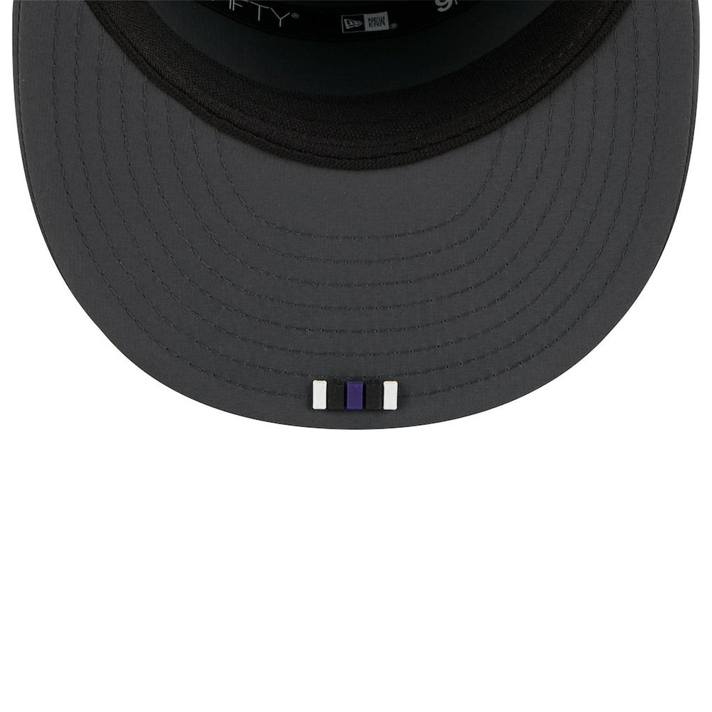 Baltimore Ravens New Era 2025 Sideline Cold Weather Split Panel 9FIFTY Snapback Hat - Charcoal for sale