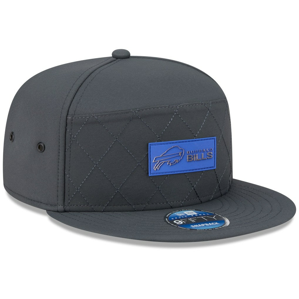 Buffalo Bills New Era 2025 Sideline Cold Weather Split Panel 9FIFTY Snapback Hat - Charcoal online
