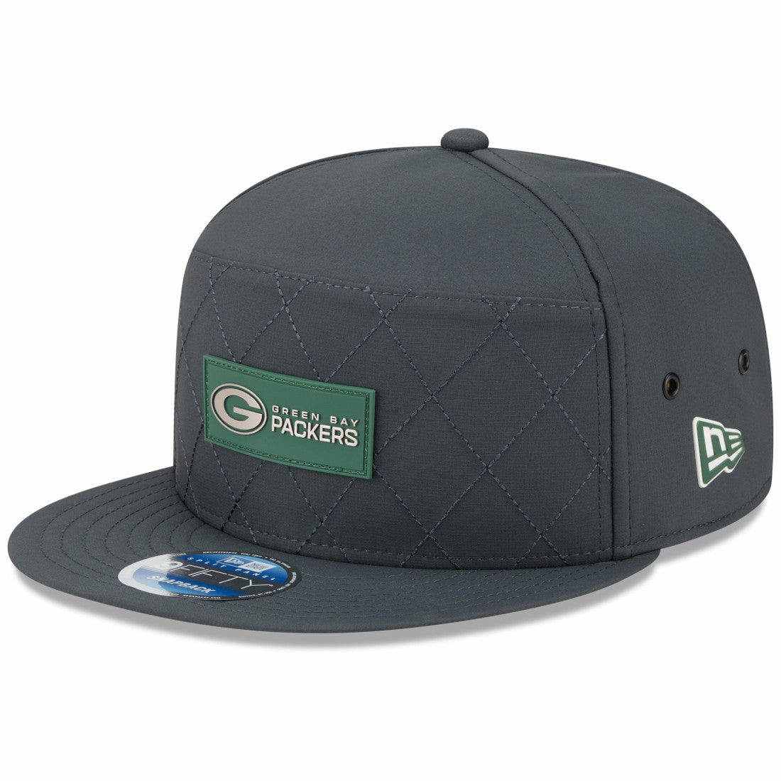 Green Bay Packers New Era 2025 Sideline Cold Weather Split Panel 9FIFTY Snapback Hat - Charcoal online