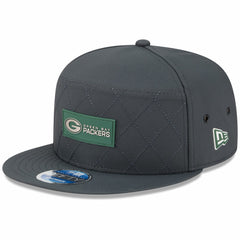 Green Bay Packers New Era 2025 Sideline Cold Weather Split Panel 9FIFTY Snapback Hat - Charcoal online