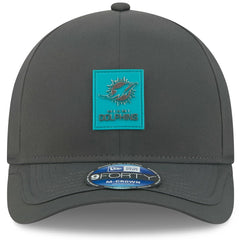Miami Dolphins New Era 2025 Sideline Cold Weather 9FORTY M-Crown Adjustable Hat - Charcoal outlet