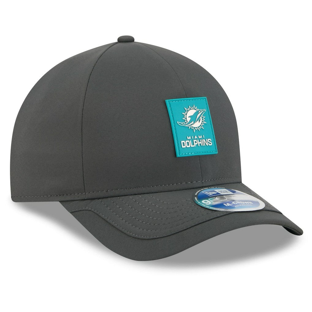 Miami Dolphins New Era 2025 Sideline Cold Weather 9FORTY M-Crown Adjustable Hat - Charcoal outlet