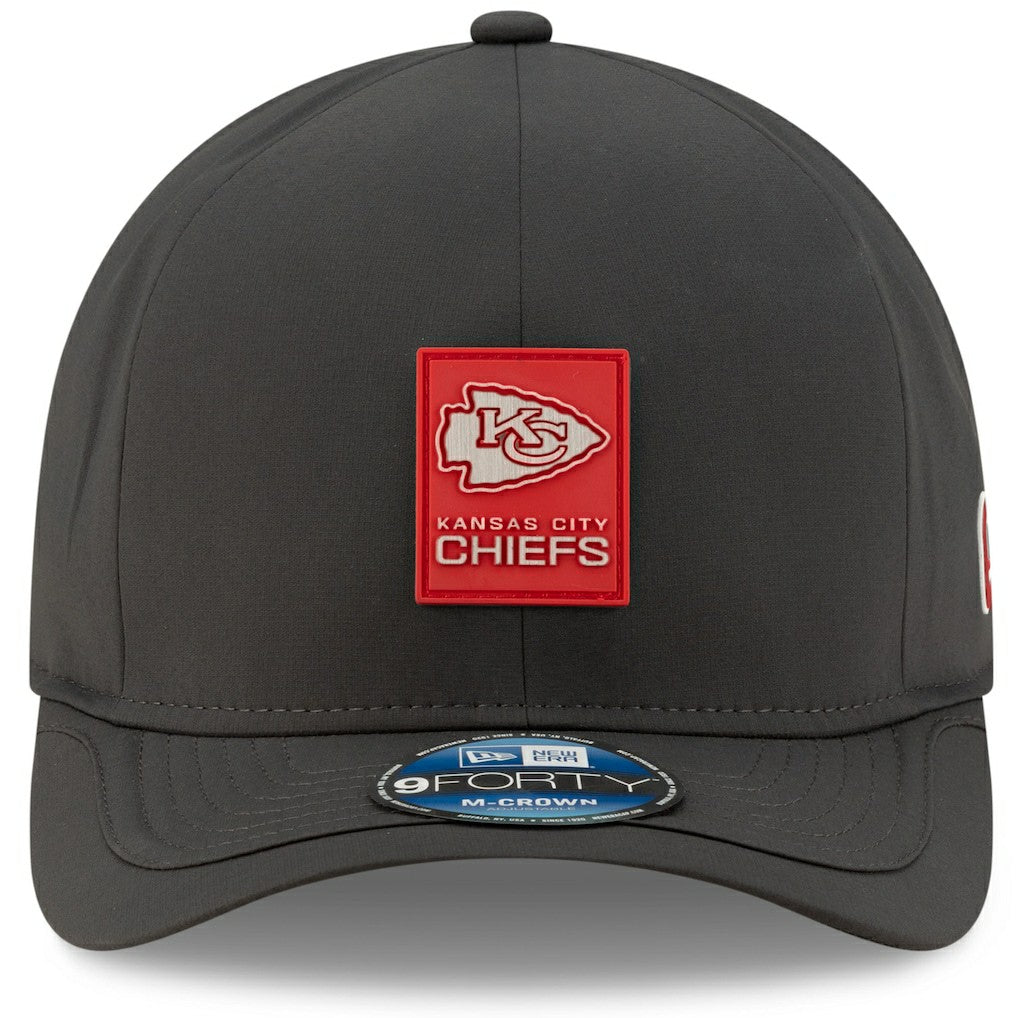 Kansas City Chiefs New Era 2025 Sideline Cold Weather 9FORTY M-Crown Adjustable Hat - Charcoal outlet
