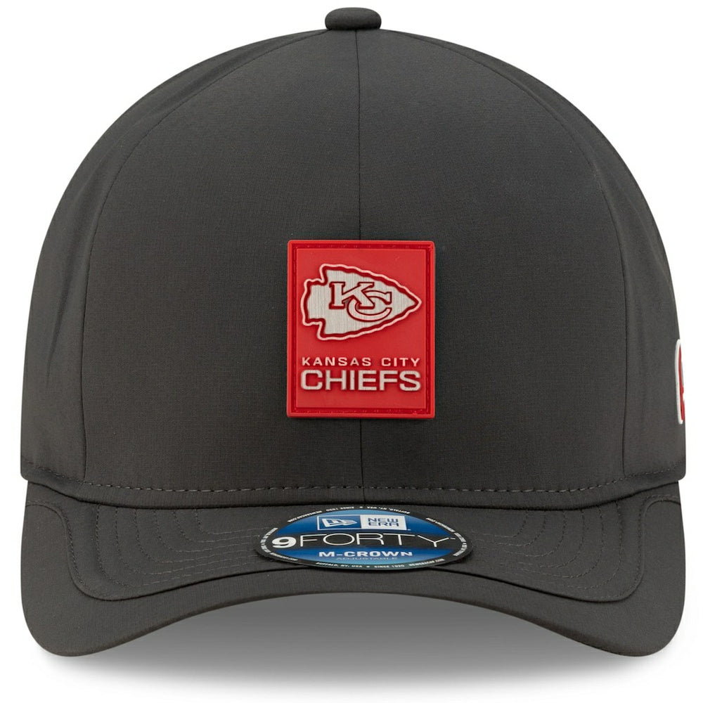 Kansas City Chiefs New Era 2025 Sideline Cold Weather 9FORTY M-Crown Adjustable Hat - Charcoal outlet