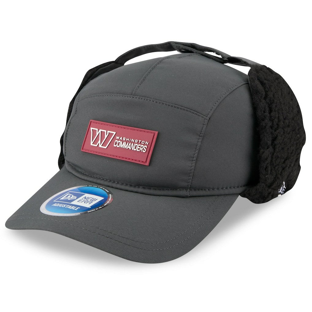 Washington Commanders New Era 2025 Sideline Cold Weather Runner Dog Ear Adjustable Hat - Charcoal cheap