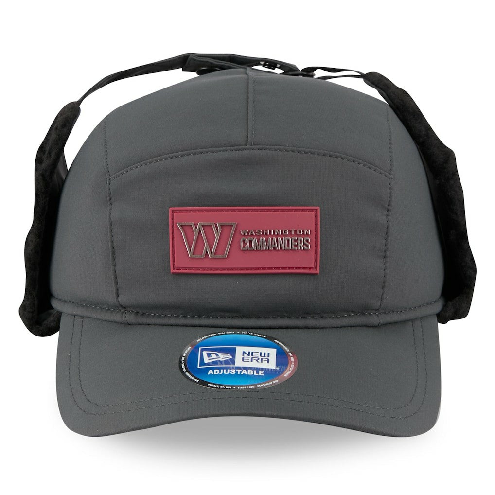 Washington Commanders New Era 2025 Sideline Cold Weather Runner Dog Ear Adjustable Hat - Charcoal cheap