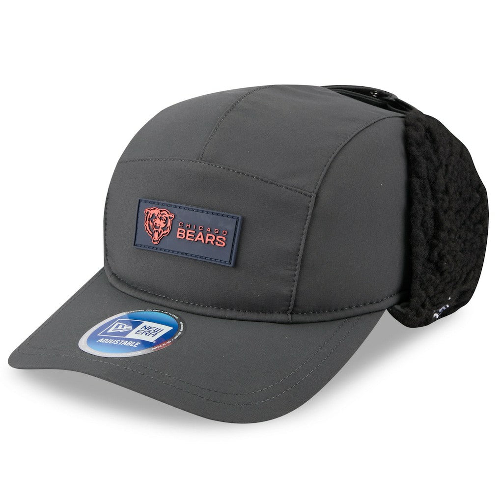 Chicago Bears New Era 2025 Sideline Cold Weather Runner Dog Ear Adjustable Hat - Charcoal discount