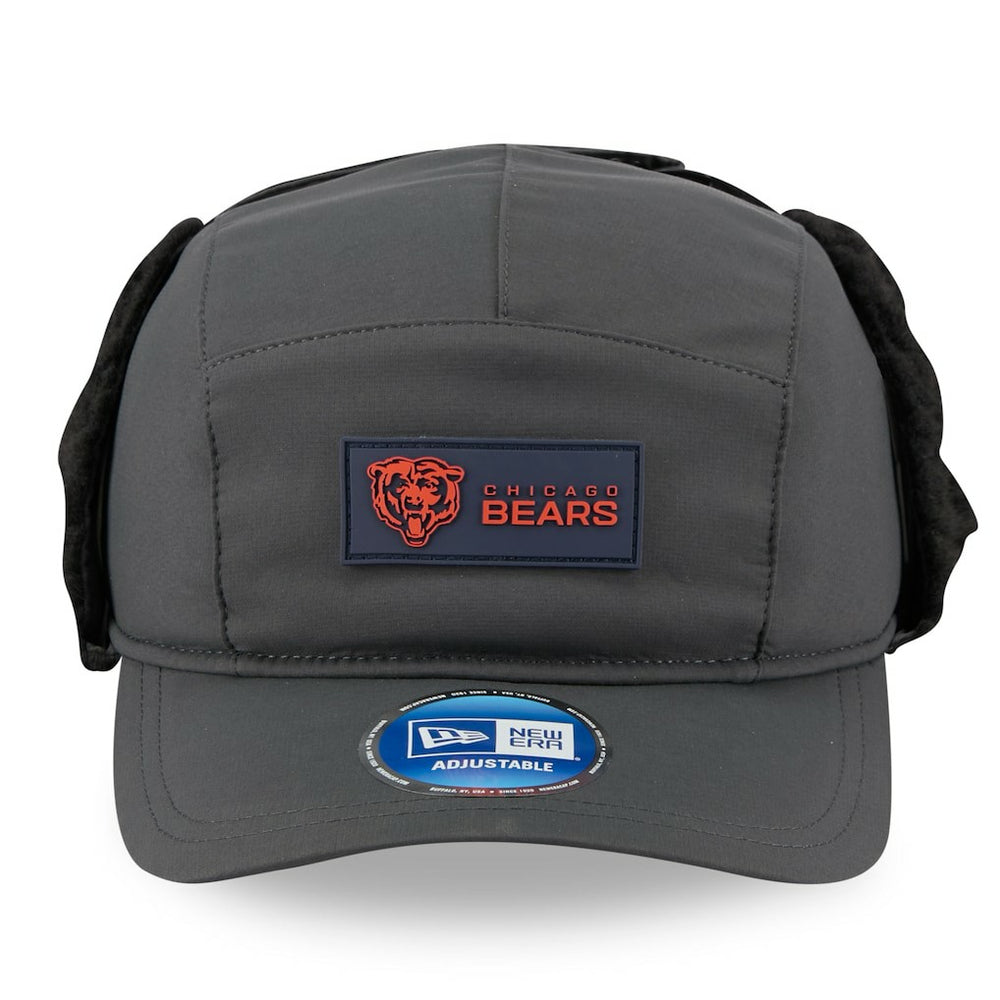 Chicago Bears New Era 2025 Sideline Cold Weather Runner Dog Ear Adjustable Hat - Charcoal discount