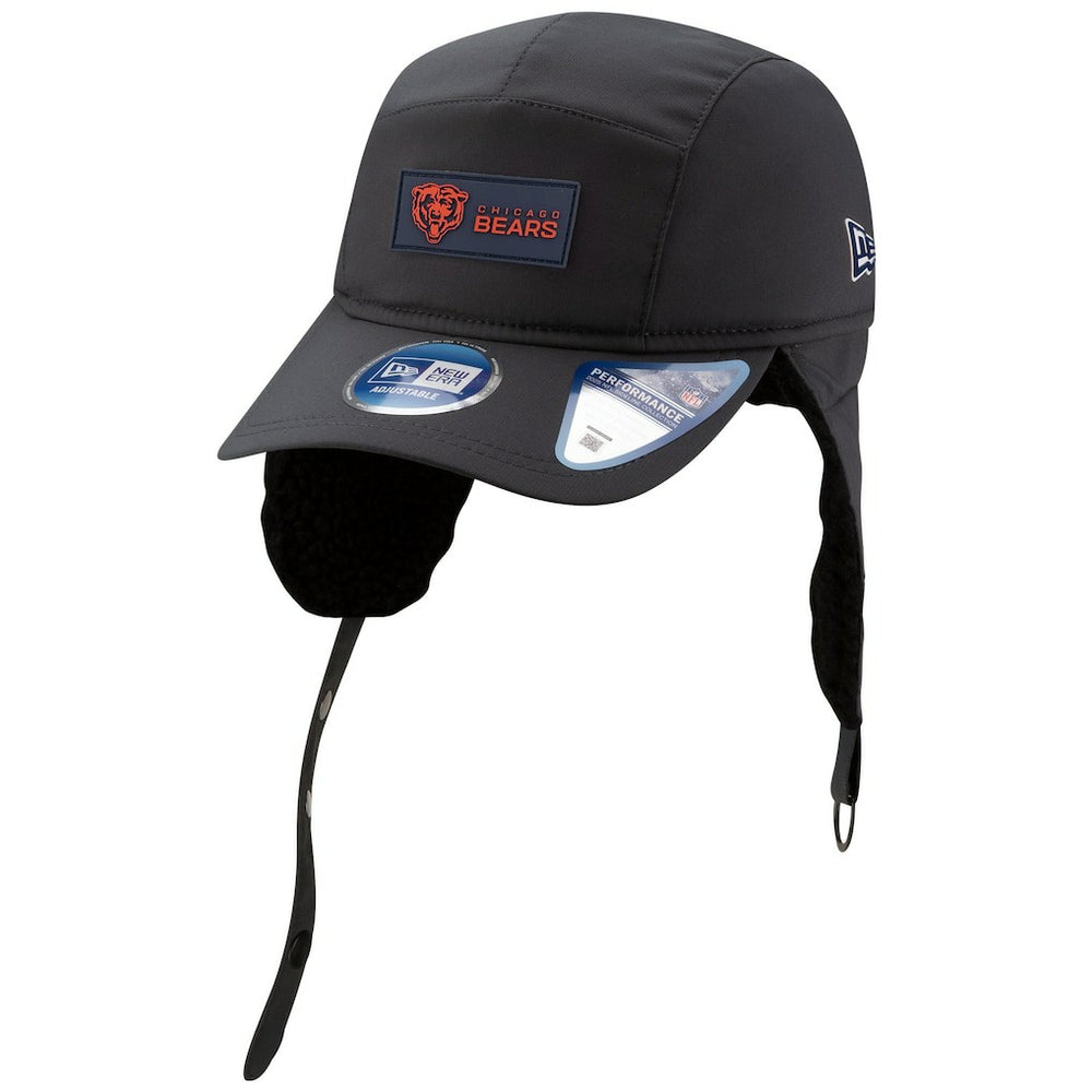 Chicago Bears New Era 2025 Sideline Cold Weather Runner Dog Ear Adjustable Hat - Charcoal discount