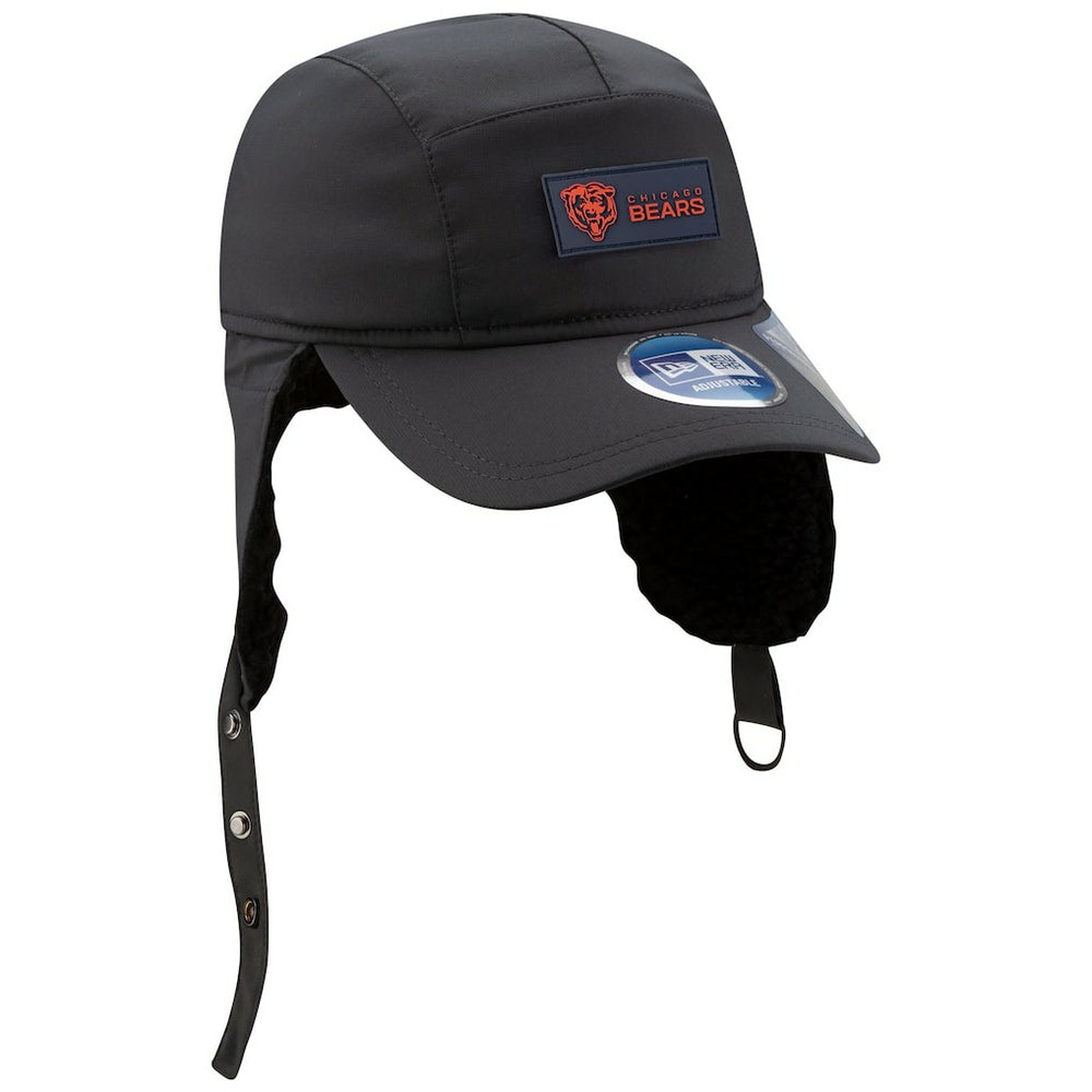 Chicago Bears New Era 2025 Sideline Cold Weather Runner Dog Ear Adjustable Hat - Charcoal discount