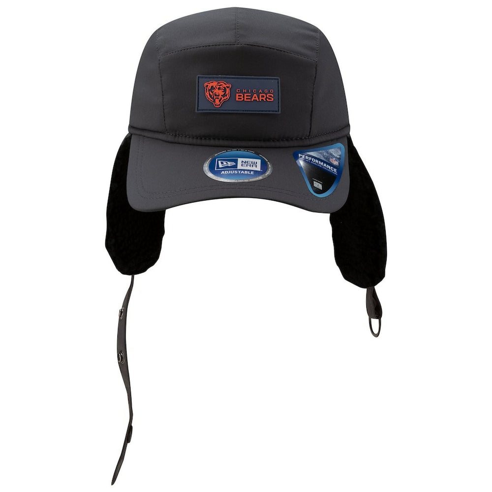 Chicago Bears New Era 2025 Sideline Cold Weather Runner Dog Ear Adjustable Hat - Charcoal discount