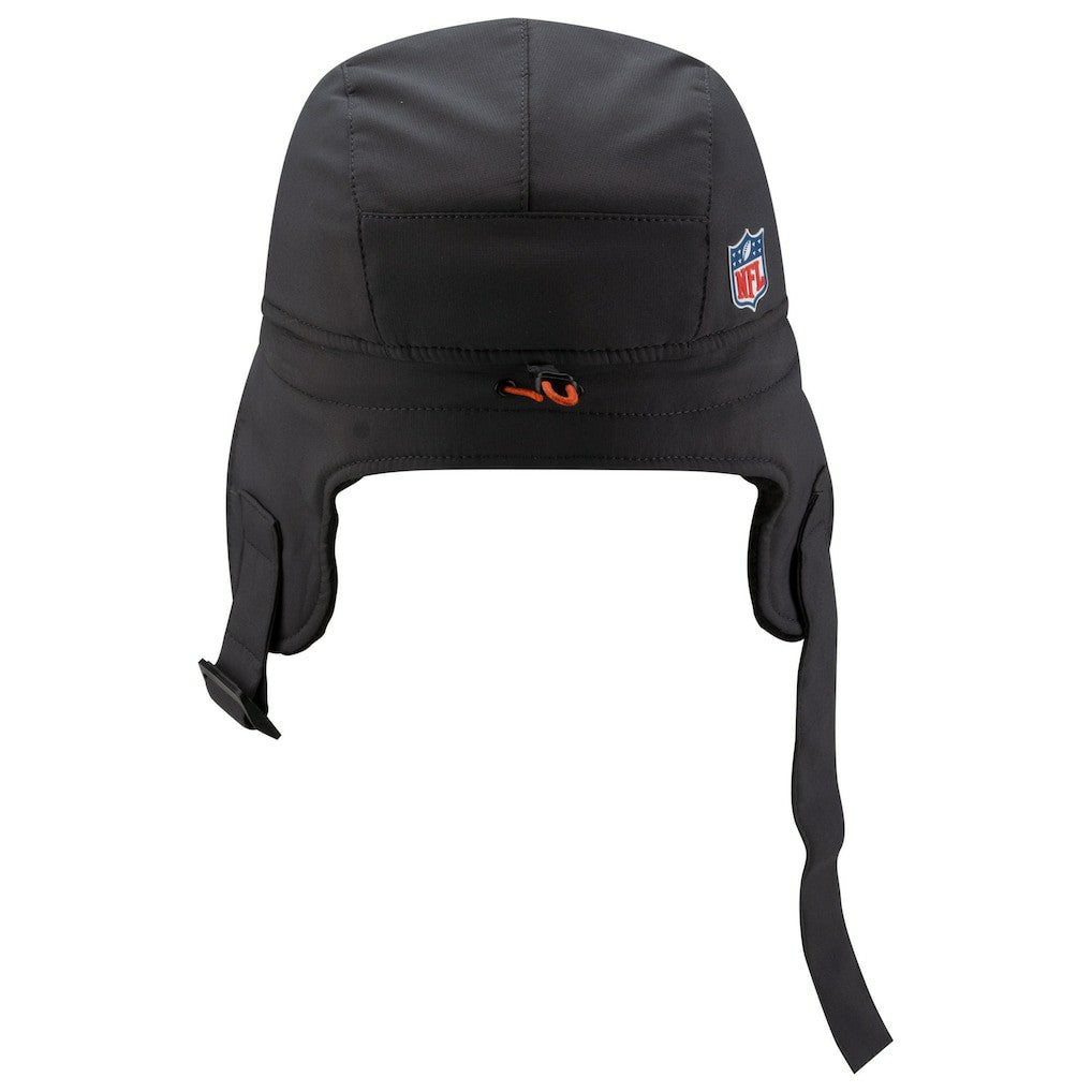 Cleveland Browns New Era 2025 Sideline Cold Weather Runner Dog Ear Adjustable Hat - Charcoal outlet