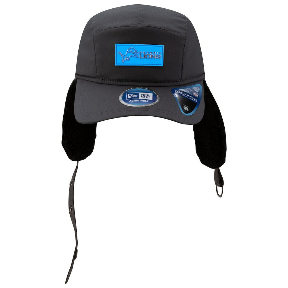 Detroit Lions New Era 2025 Sideline Cold Weather Runner Dog Ear Adjustable Hat - Charcoal on sale