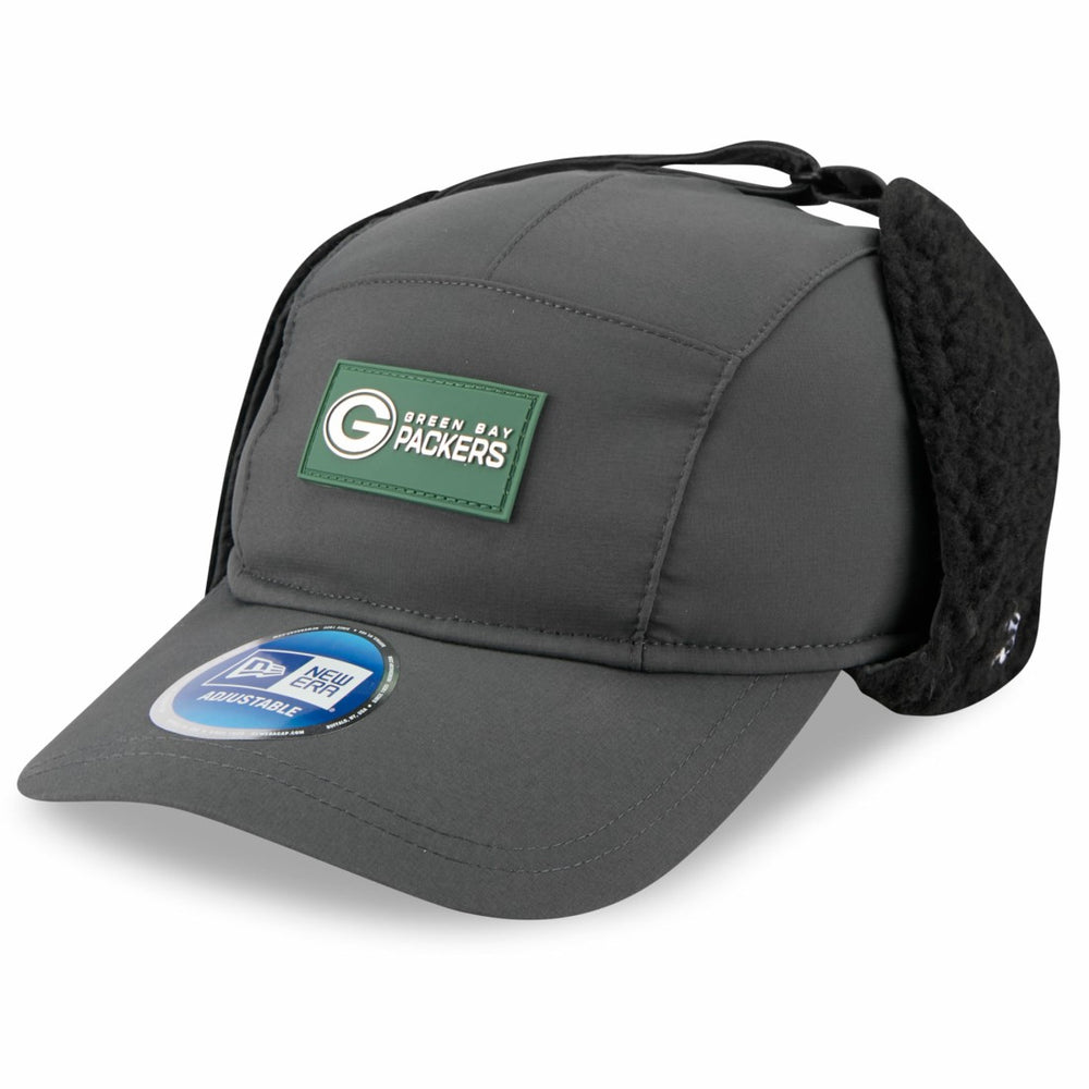 Green Bay Packers New Era 2025 Sideline Cold Weather Runner Dog Ear Adjustable Hat - Charcoal discount