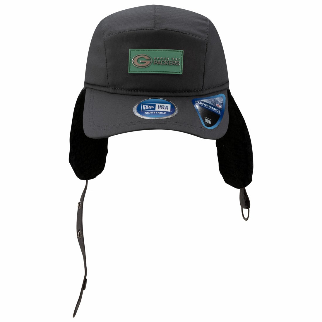 Green Bay Packers New Era 2025 Sideline Cold Weather Runner Dog Ear Adjustable Hat - Charcoal discount
