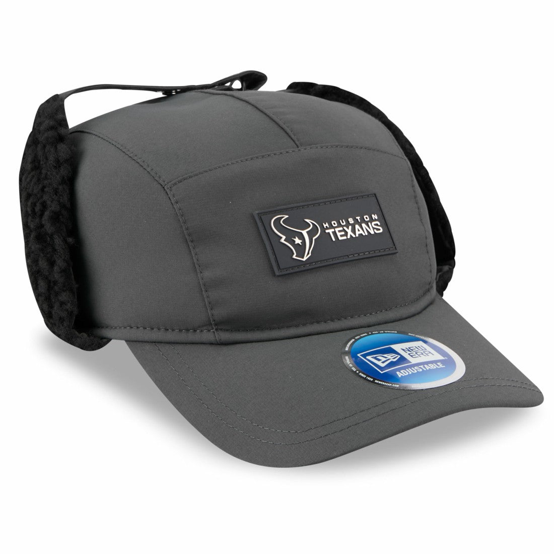 Houston Texans New Era 2025 Sideline Cold Weather Runner Dog Ear Adjustable Hat - Charcoal discount