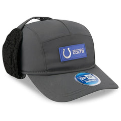 Indianapolis Colts New Era 2025 Sideline Cold Weather Runner Dog Ear Adjustable Hat - Charcoal for sale