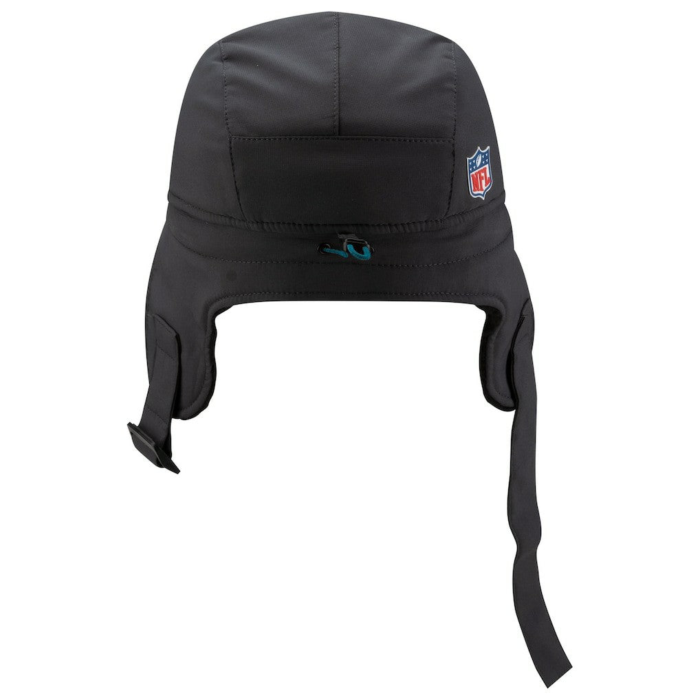 Jacksonville Jaguars New Era 2025 Sideline Cold Weather Runner Dog Ear Adjustable Hat - Charcoal cheap