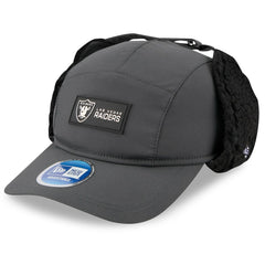 Las Vegas Raiders New Era 2025 Sideline Cold Weather Runner Dog Ear Adjustable Hat - Charcoal online