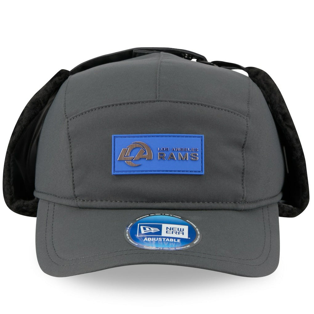 Los Angeles Rams New Era 2025 Sideline Cold Weather Runner Dog Ear Adjustable Hat - Charcoal outlet