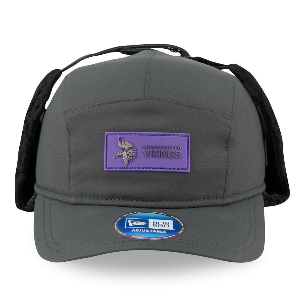 Minnesota Vikings New Era 2025 Sideline Cold Weather Runner Dog Ear Adjustable Hat - Charcoal online