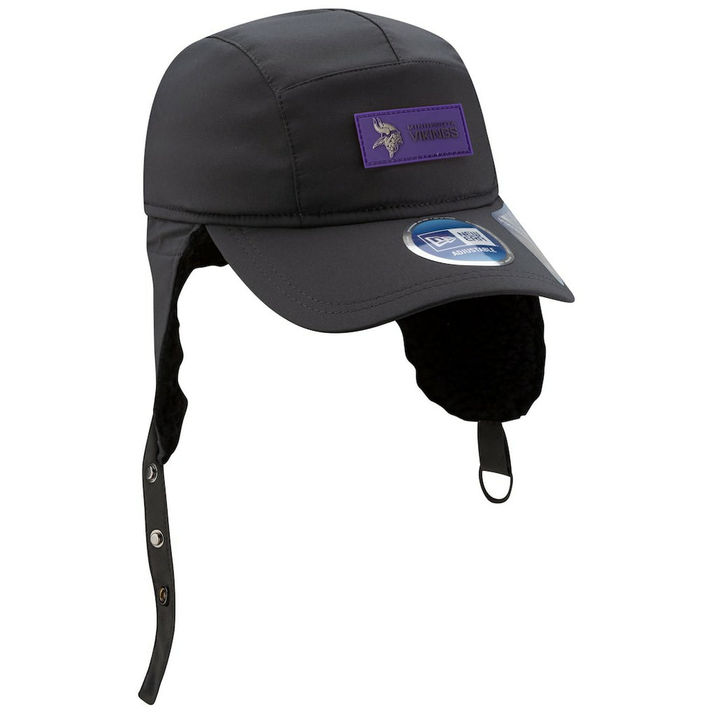Minnesota Vikings New Era 2025 Sideline Cold Weather Runner Dog Ear Adjustable Hat - Charcoal online