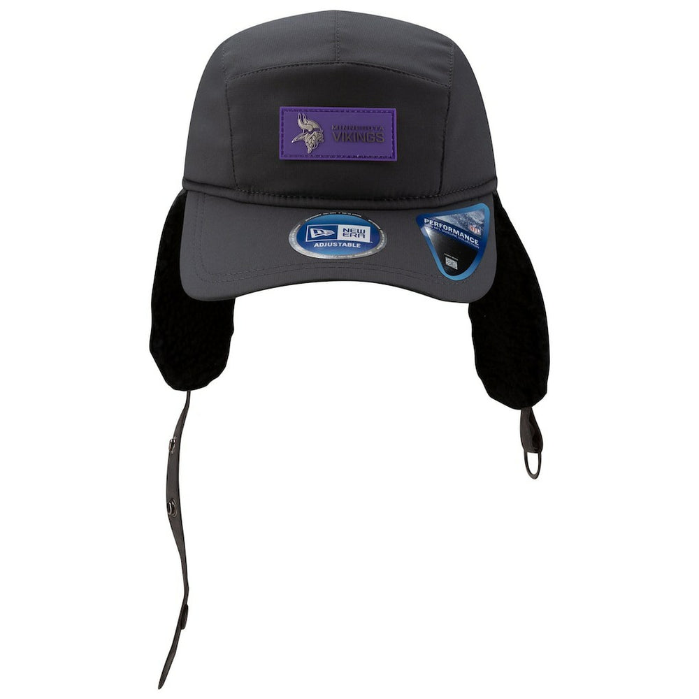 Minnesota Vikings New Era 2025 Sideline Cold Weather Runner Dog Ear Adjustable Hat - Charcoal online