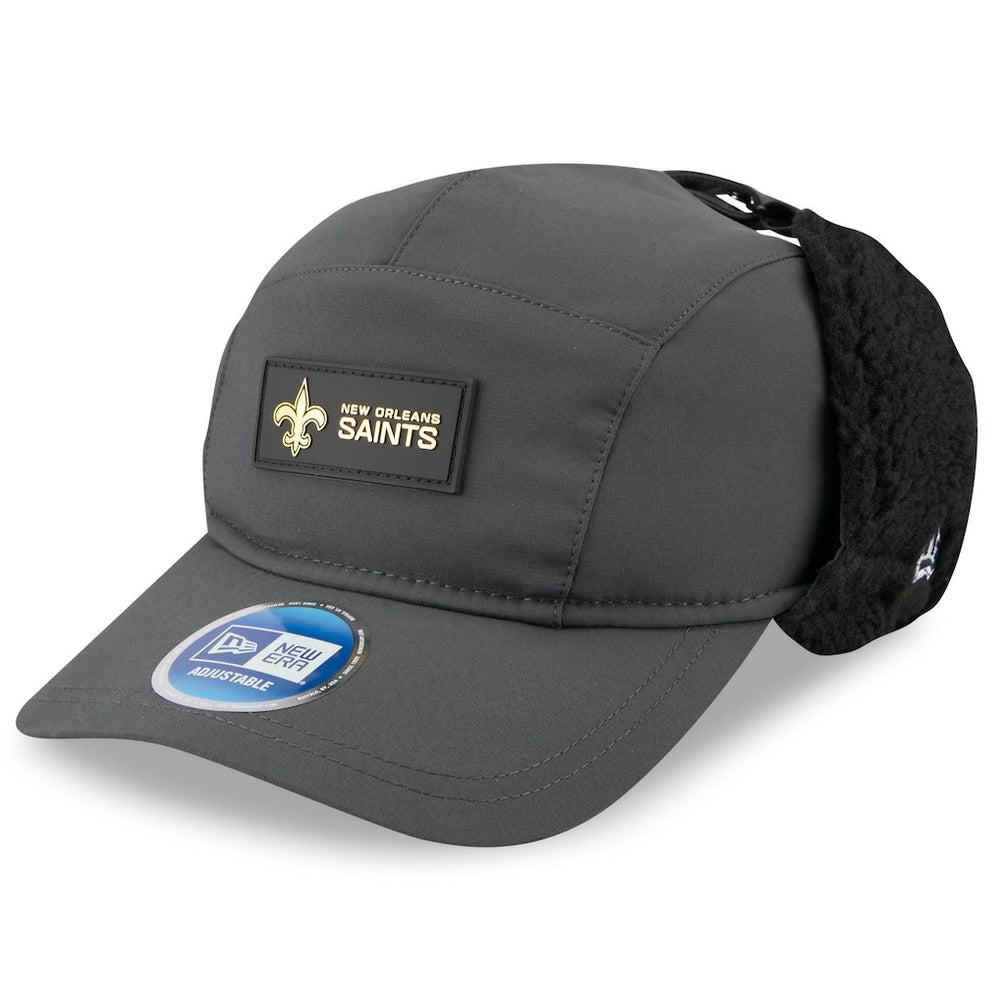 New Orleans Saints New Era 2025 Sideline Cold Weather Runner Dog Ear Adjustable Hat - Charcoal online