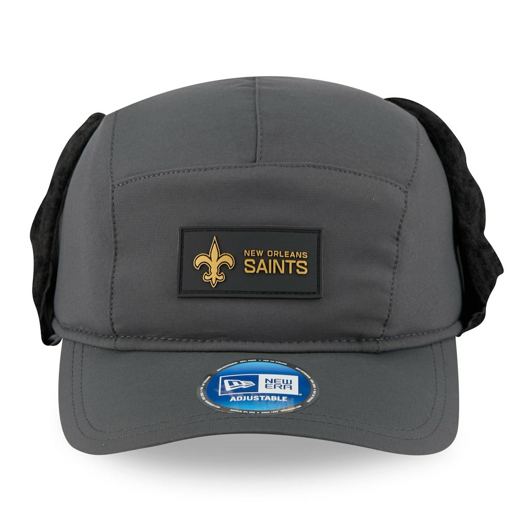 New Orleans Saints New Era 2025 Sideline Cold Weather Runner Dog Ear Adjustable Hat - Charcoal online