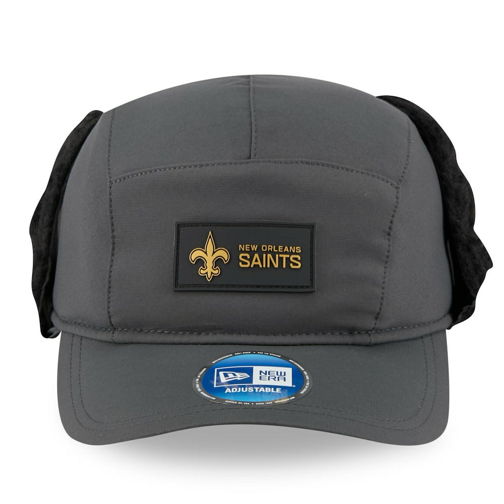 New Orleans Saints New Era 2025 Sideline Cold Weather Runner Dog Ear Adjustable Hat - Charcoal online