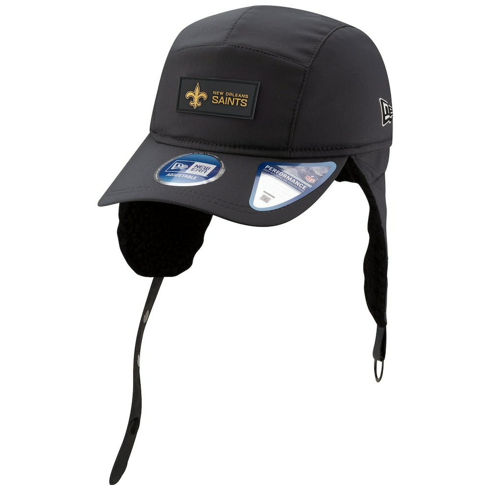 New Orleans Saints New Era 2025 Sideline Cold Weather Runner Dog Ear Adjustable Hat - Charcoal online