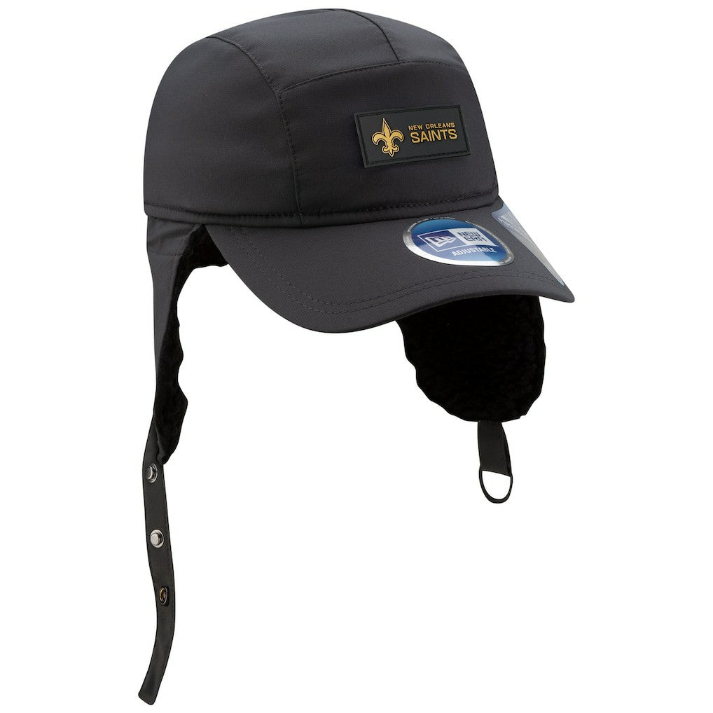 New Orleans Saints New Era 2025 Sideline Cold Weather Runner Dog Ear Adjustable Hat - Charcoal online