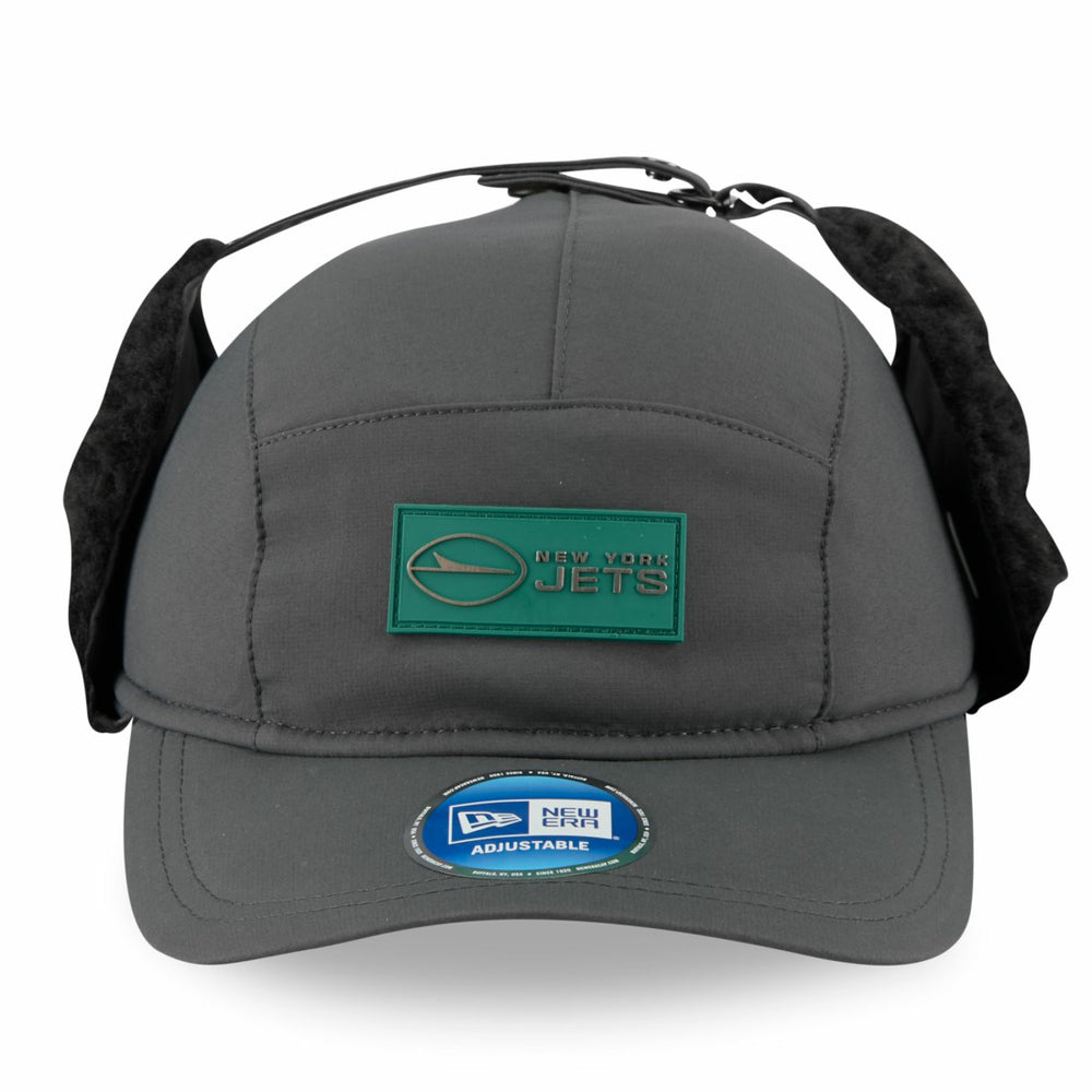 New York Jets New Era 2025 Sideline Cold Weather Runner Dog Ear Adjustable Hat - Charcoal online