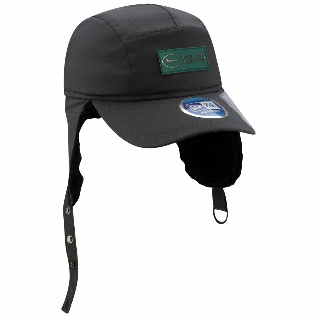 New York Jets New Era 2025 Sideline Cold Weather Runner Dog Ear Adjustable Hat - Charcoal online