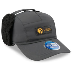 Pittsburgh Steelers New Era 2025 Sideline Cold Weather Runner Dog Ear Adjustable Hat - Charcoal cheap