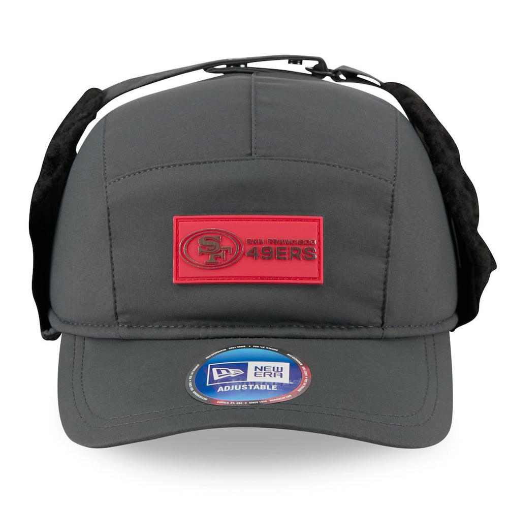San Francisco 49ers New Era 2025 Sideline Cold Weather Runner Dog Ear Adjustable Hat - Charcoal sale
