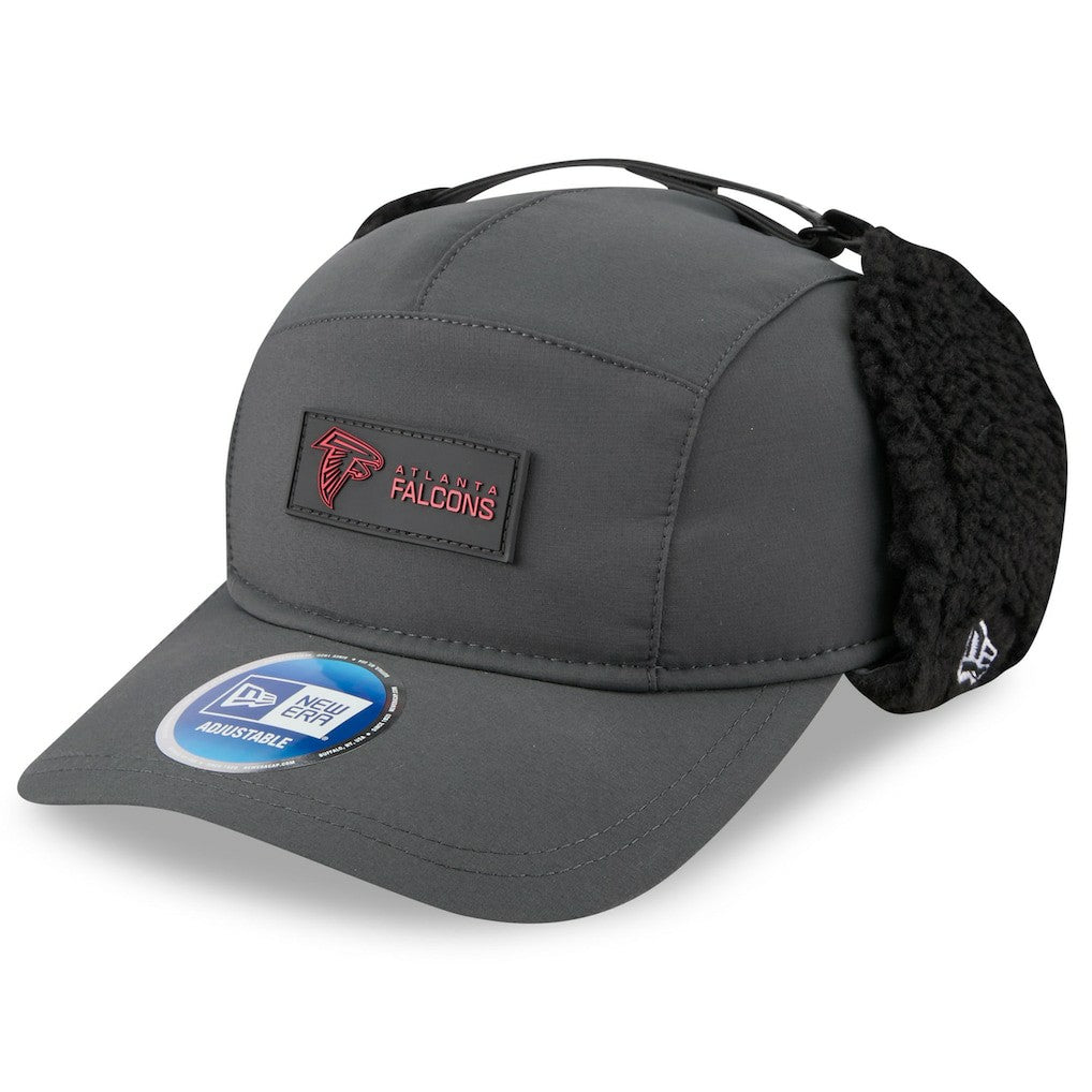 Atlanta Falcons New Era 2025 Sideline Cold Weather Runner Dog Ear Adjustable Hat - Charcoal on sale