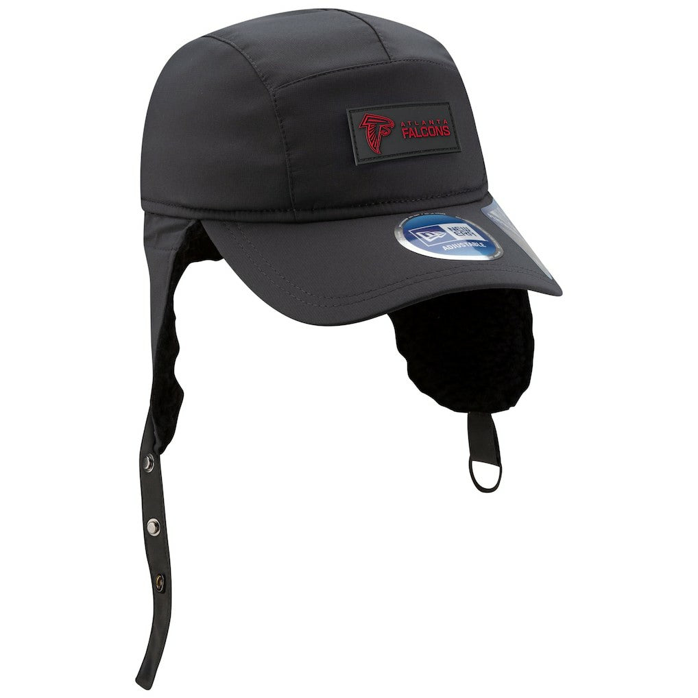 Atlanta Falcons New Era 2025 Sideline Cold Weather Runner Dog Ear Adjustable Hat - Charcoal on sale