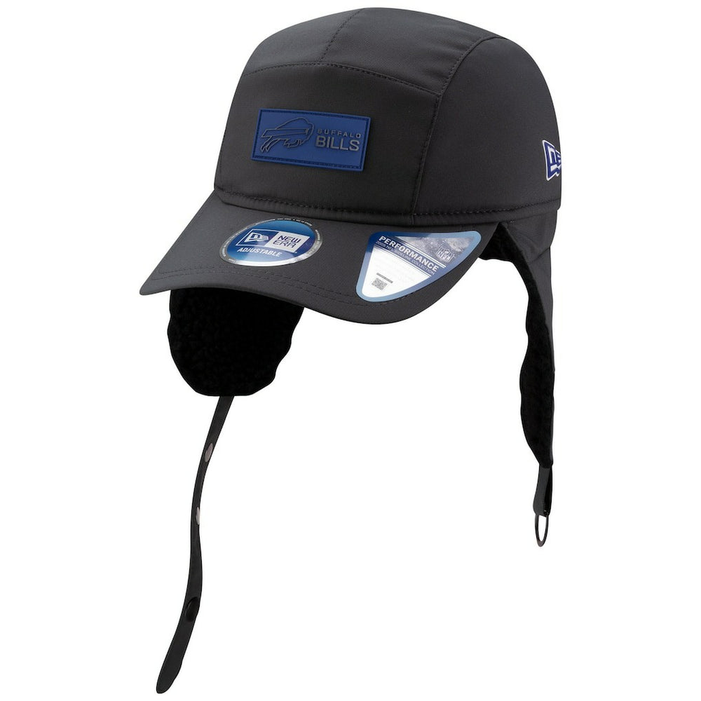 Buffalo Bills New Era 2025 Sideline Cold Weather Runner Dog Ear Adjustable Hat - Charcoal discount