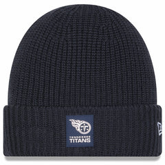 Tennessee Titans New Era 2025 Sideline Cold Weather Cuffed Knit Hat - Charcoal for sale