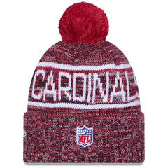 Arizona Cardinals New Era 2025 Sideline Cold Weather Cuffed Knit Hat with Pom - Cardinal discount