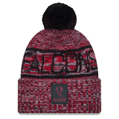 Atlanta Falcons New Era 2025 Sideline Cold Weather Cuffed Knit Hat with Pom - Red on sale
