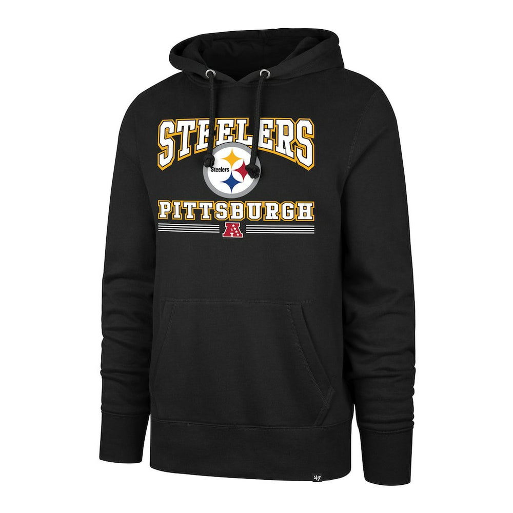 Pittsburgh Steelers '47 Packed House Headline Pullover Hoodie - Black on sale
