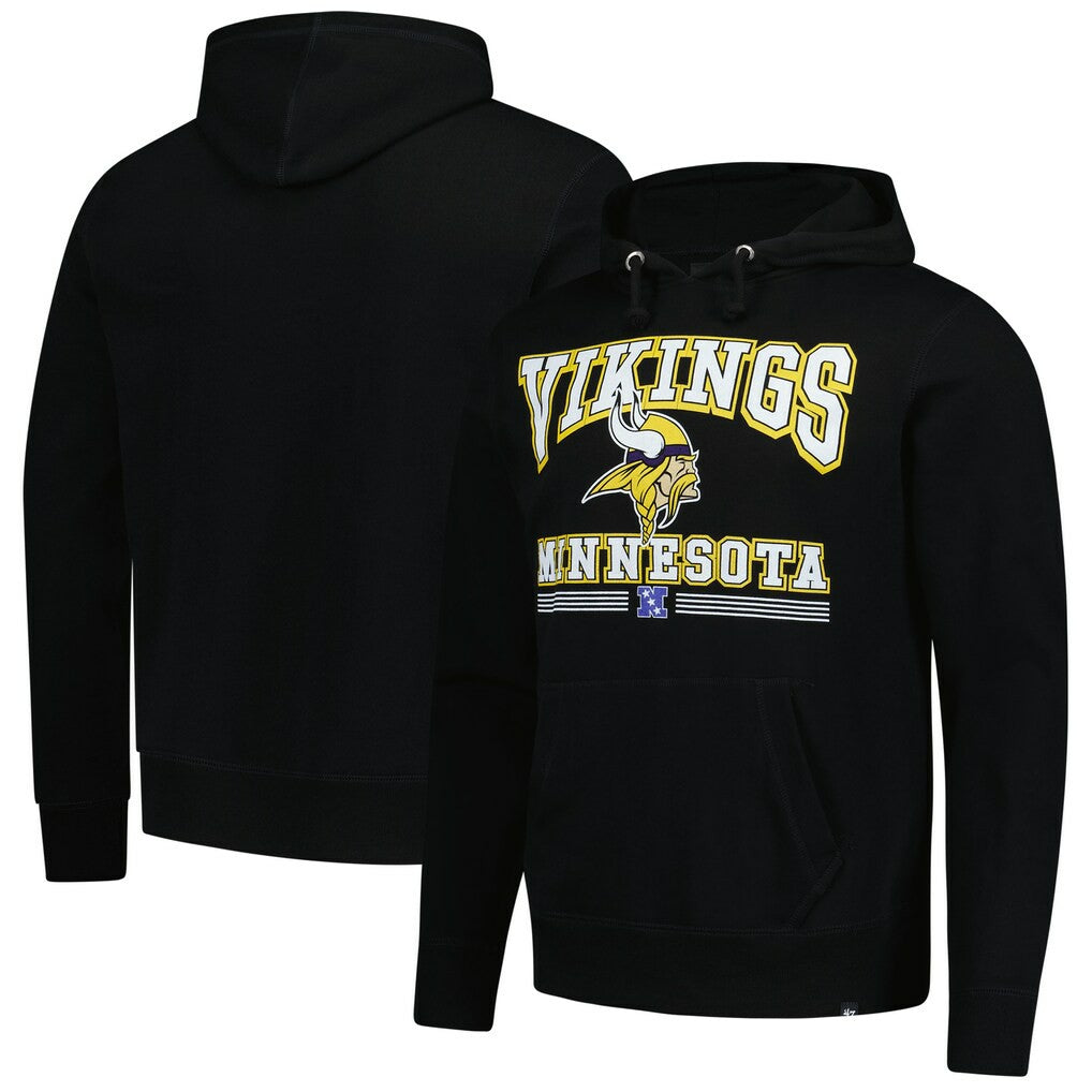 Minnesota Vikings '47 Packed House Headline Pullover Hoodie - Black on sale